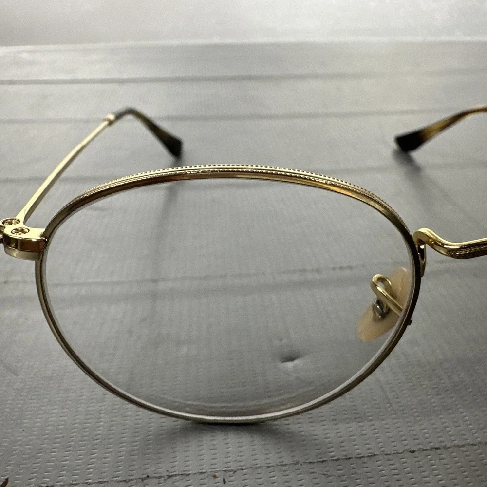 Ray Ban RB 3447V 2500 Round Gold Eyeglasses Optical Frame 50-21-145